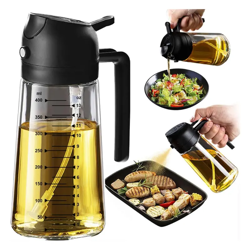 Trendplain 16Oz/470Ml Glass Olive Oil Sprayer For Cooking 1