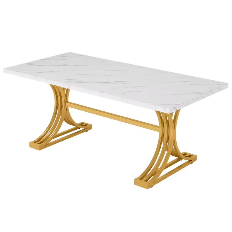 Tribesigns 63" Modern Rectangular Dining Table 1