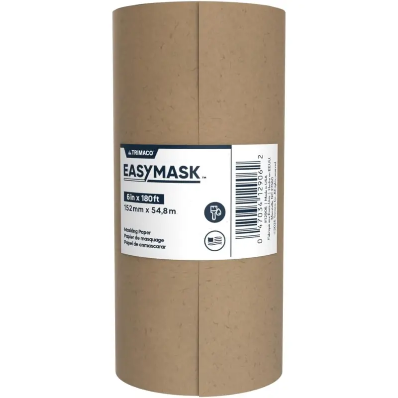 Trimaco 6" X 180' Brown General Purpose Masking Paper 1