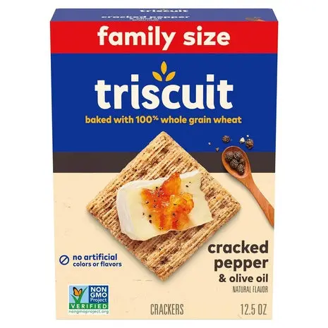 Triscuit Cracked Pepper & Olive Oil Crackers 1