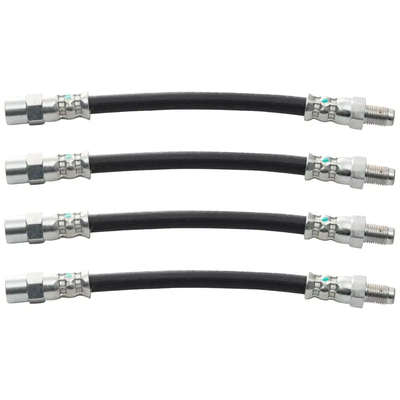 Trq Brake Hose Set Compatible With 1994-1998 Audi Cabriolet 1