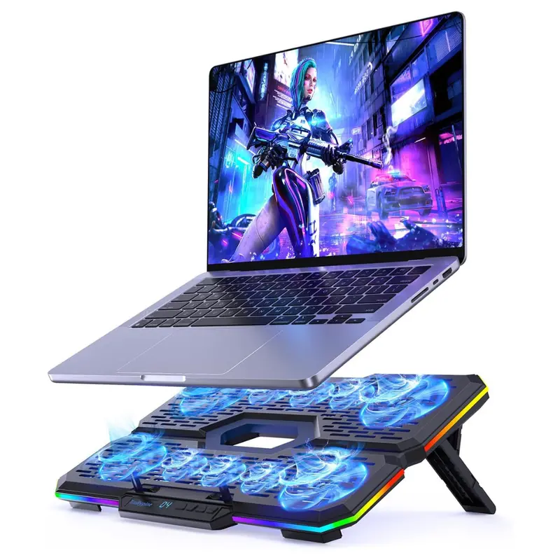 Trullypine Laptop Cooling Pad With 10 Quiet Fans 1