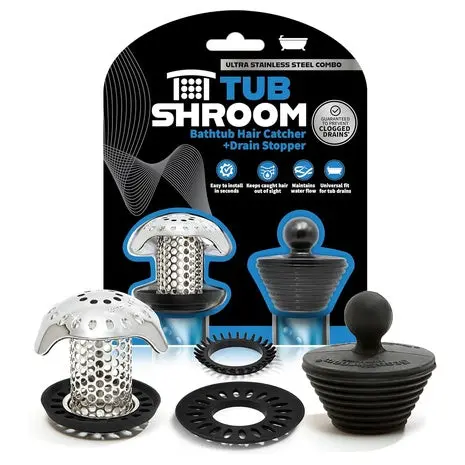 Tubshroom Ultra Hair Catcher & Drain Stopper 1