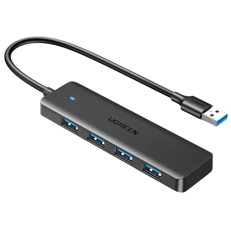 Ugreen 4-Ports Usb-A Ultra-Slim Usb 3.0 Hub Expander (0.5 Feet) 1