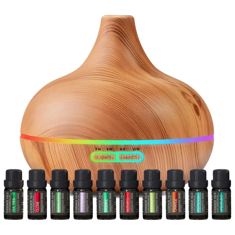 Ultimate Aromatherapy 300Ml Diffuser & Essential Oil Set 1