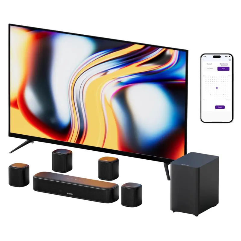 Ultimea 330W 7.1 Ch. Tv Sound Bar W/ Subwoofer & 4 Surround Speakers 1