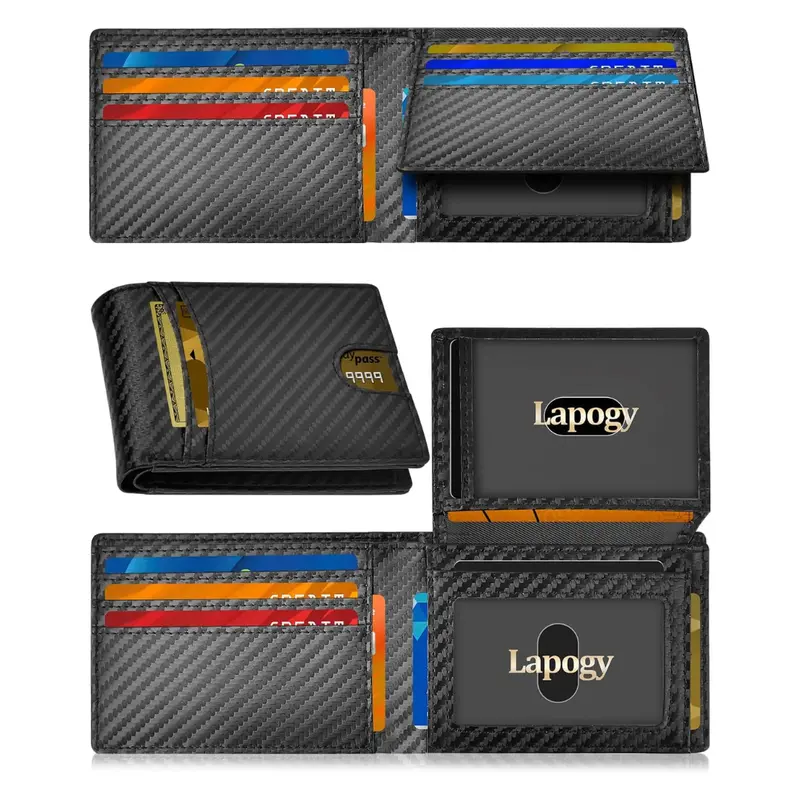 Ultra-Thin Design Multi-Card Anti Theft Brush Wallets 1