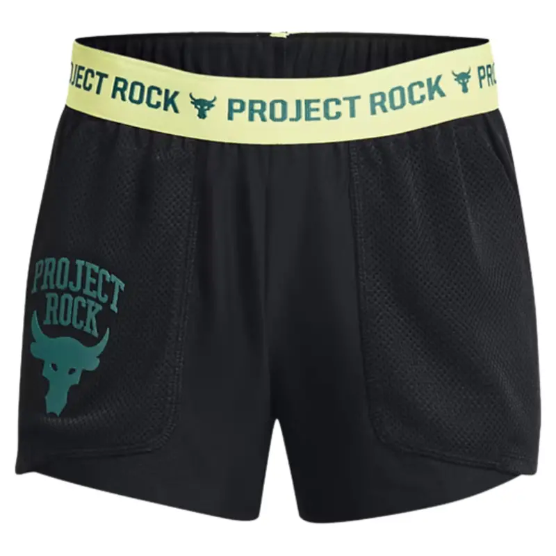 Under Armour Project Rock Play Up Girls' Shorts (2 Colors) 1