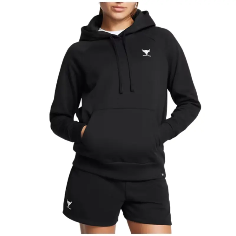Under Armour Women's Project Rock Rival Fleece Hoodie 1