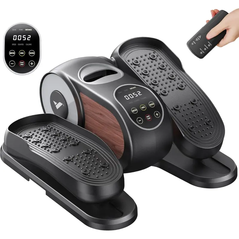 Under Desk Elliptical Leg Exercise Machine W/ 12-Speeds & Remote 1
