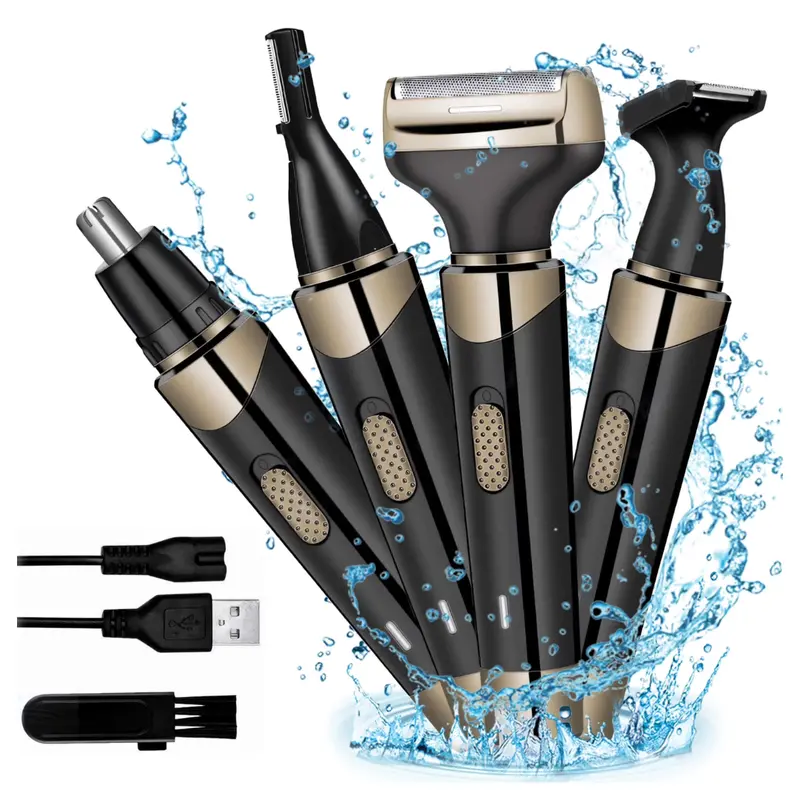 Unisex 4-In-1 Rechargeable Cordless Electric Shaver 1