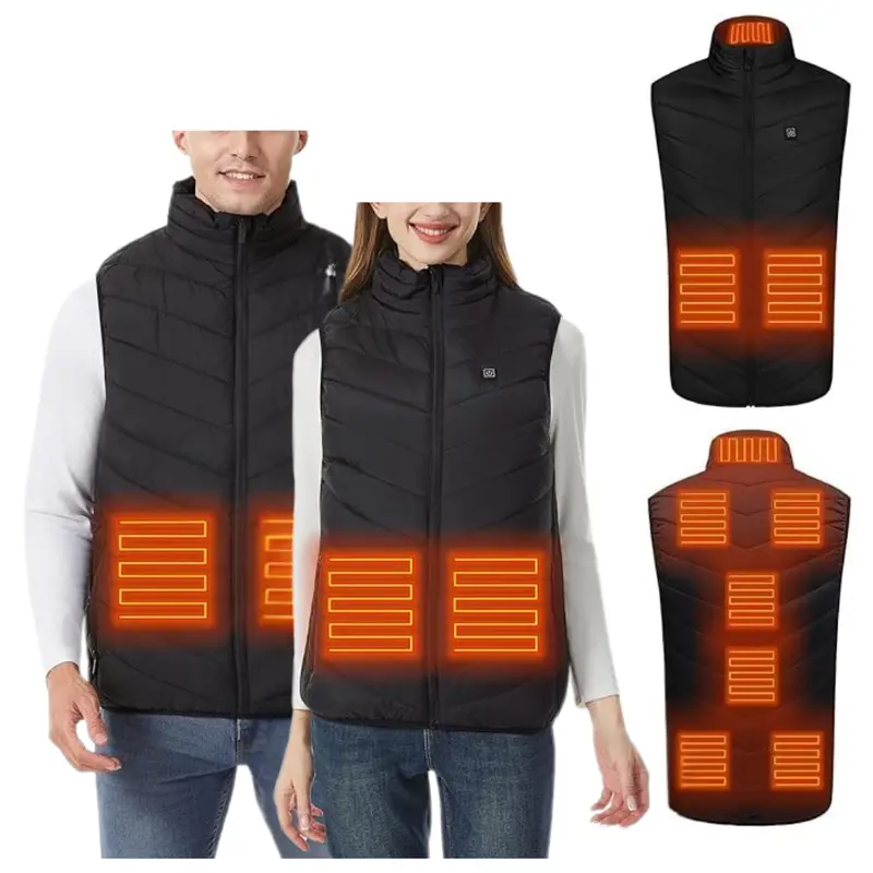 Unisex 9 Heating Zone Heated Vest W/ 3 Heat Levels 1
