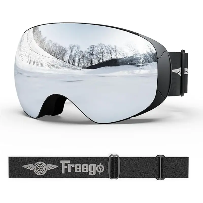 Unisex Pro Interchangeable Lens 100% Uv400 Protection Ski Goggles 1