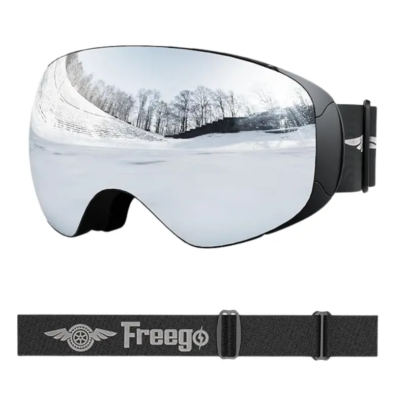 Unisex Pro Interchangeable Lens 100% Uv400 Protection Ski Goggles 1