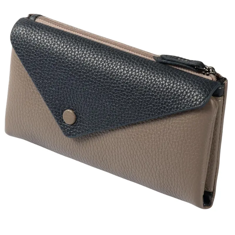 Unisex Rfid Blocking Genuine Leather Envelope Wallet 1