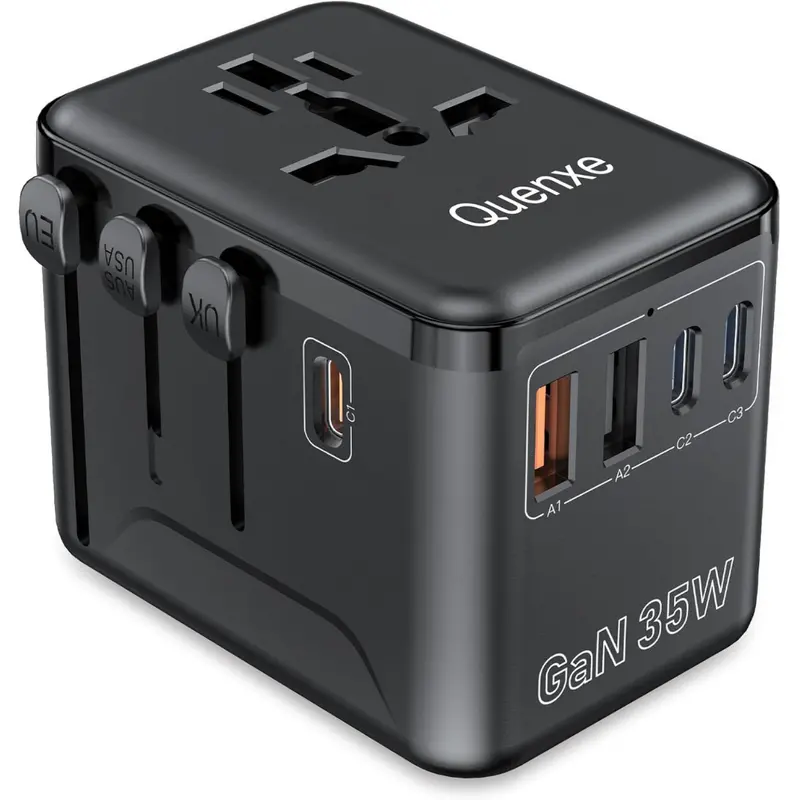 Universal Power Travel Adapter With 35W Pd & Qc Fast Charging 1
