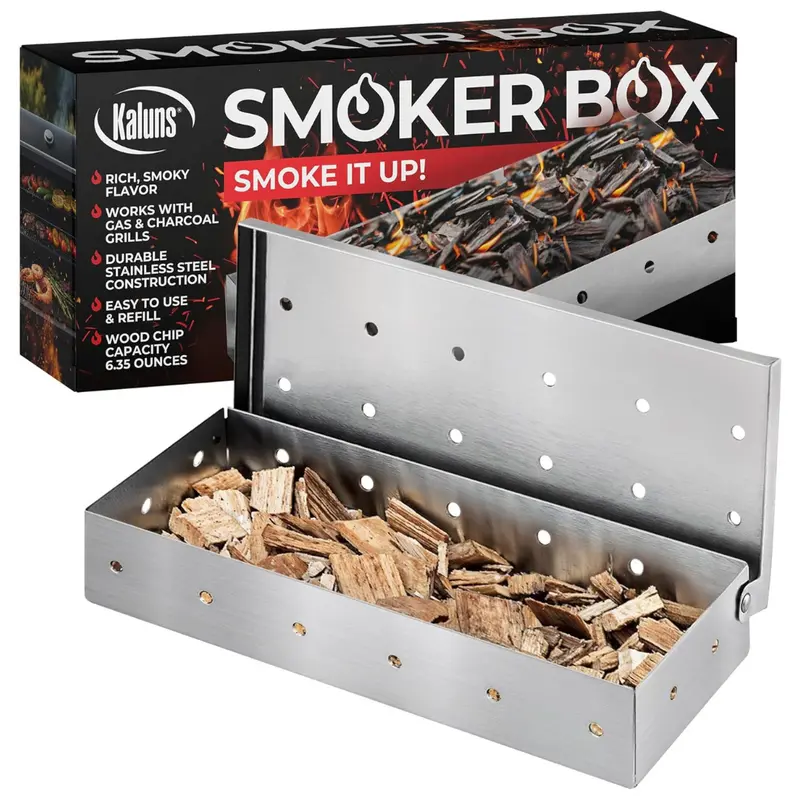 Universal Stainless Steel Smoker Box 1