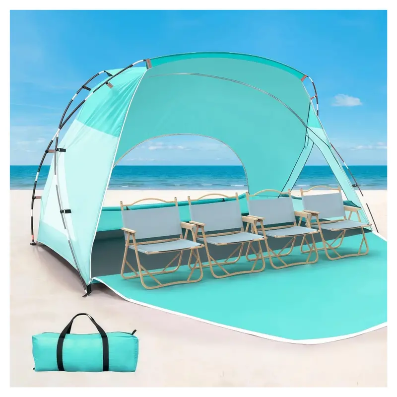 Upf 50+ Uv Protection Beach Shelter With Carrying Bag 1