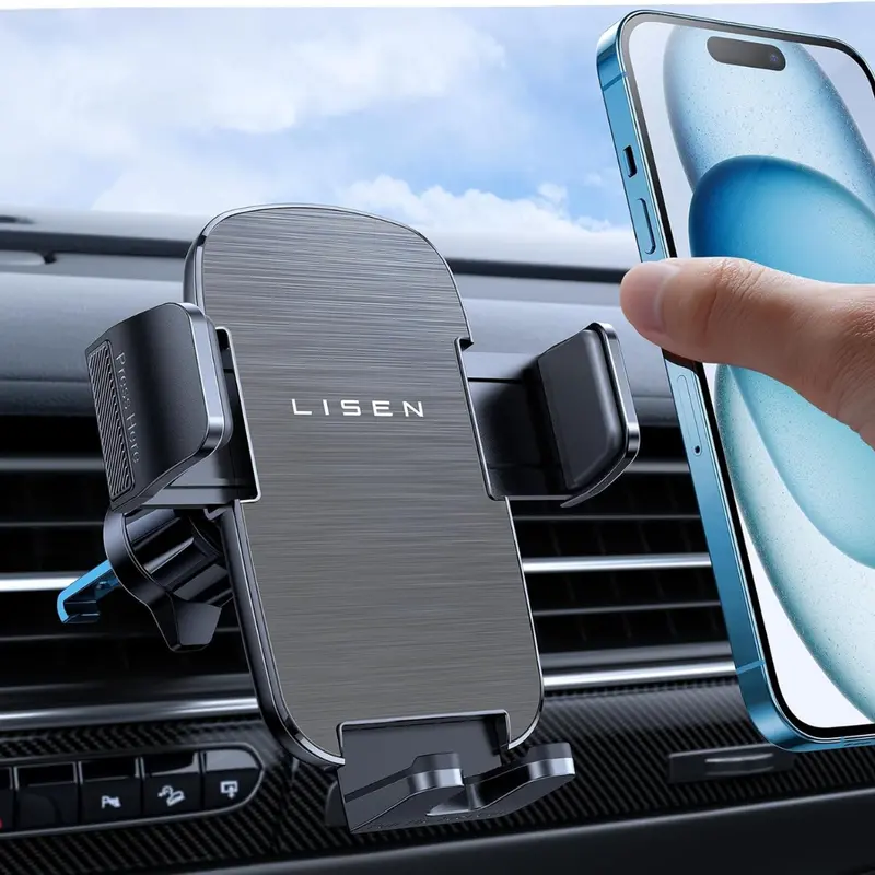 Upgrade Car Vent Wider Clamp & Metal Hook Phone Mount 1