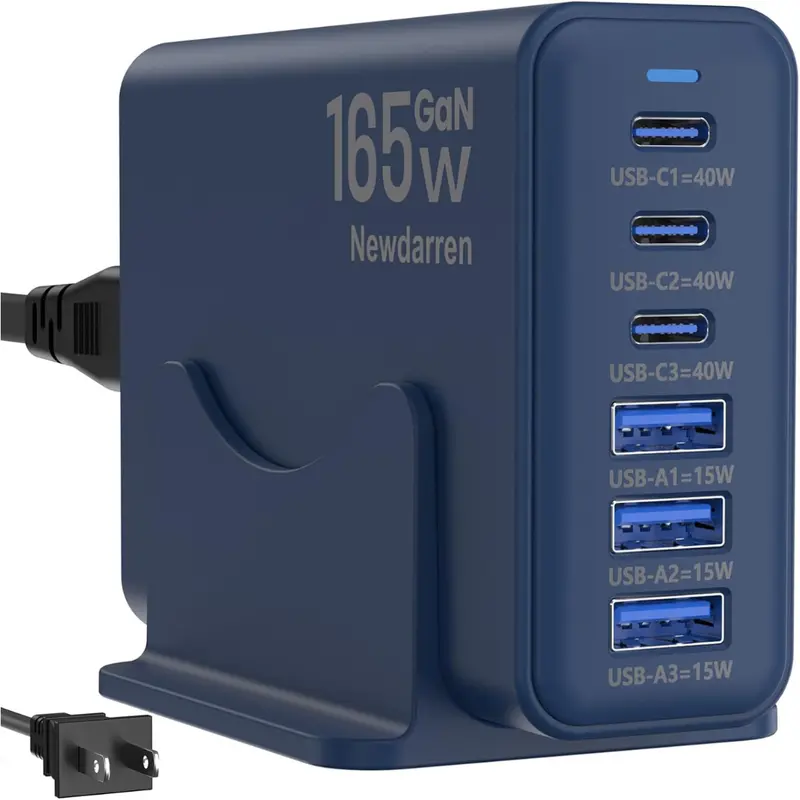 Usb C 6 Port Wall Charging Station Hub Adapter 1
