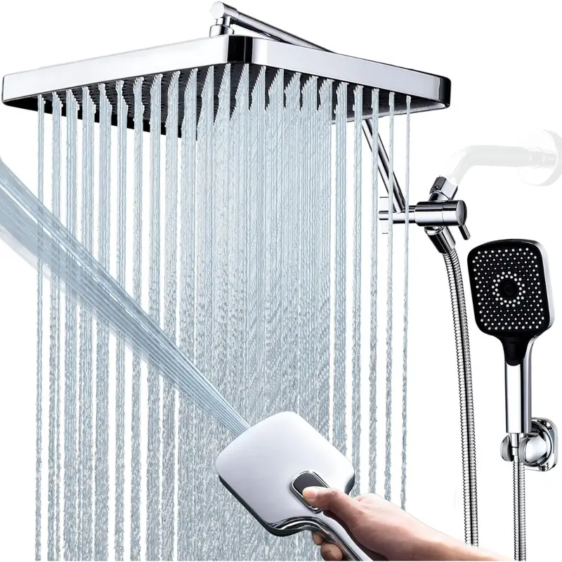 V-Frankness Shower Heads With Handheld Spray Combo 1