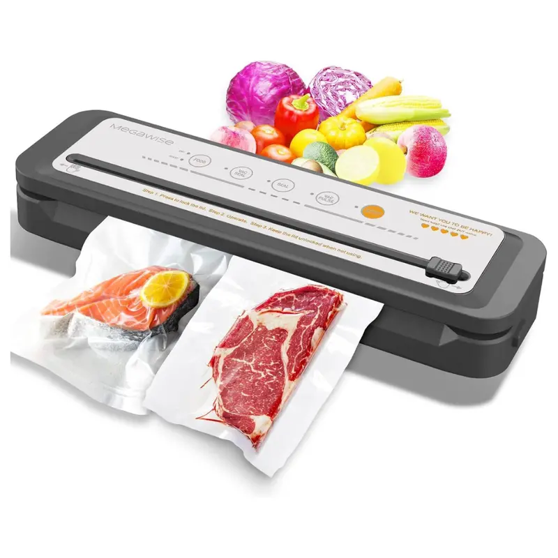 Vacuum Food Sealer Machine With Starter Bags & Built-In Cutter 1