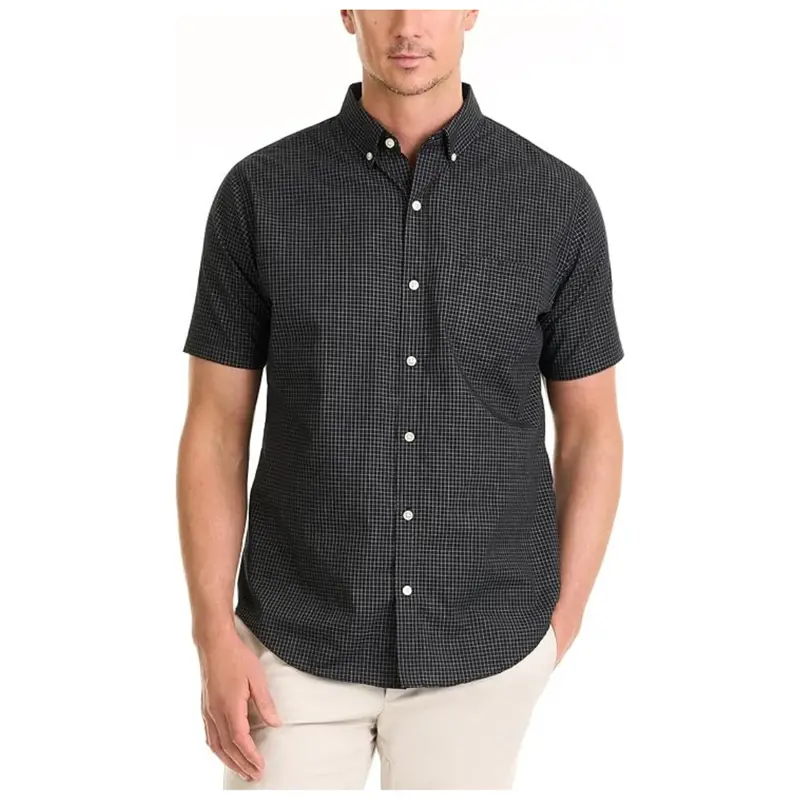 Van Heusen Men's Wrinkle Free Short Sleeve Check Shirt 1