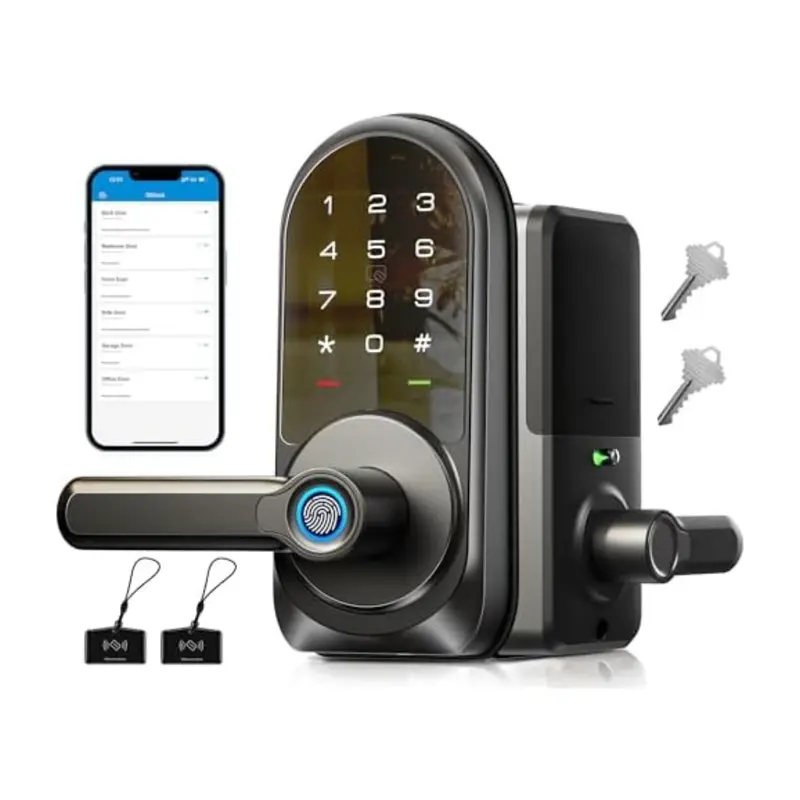 Veise Rz09 7-In-1 Keyless Entry Smart Lock With Handle Set 1