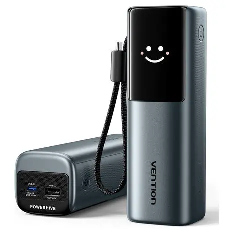 Vention 20000Mah 165W Powerhive Laptop Portable Charger With Built-In Usb-C Cable 1