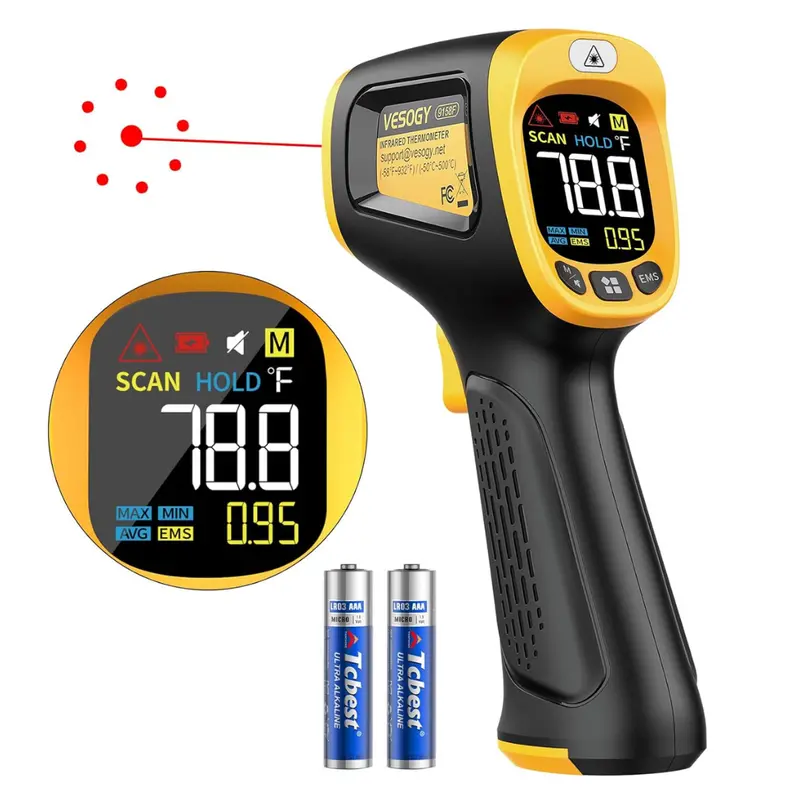 Vesogy Infrared Laser Thermometer Gun (-58F To 932F) 1