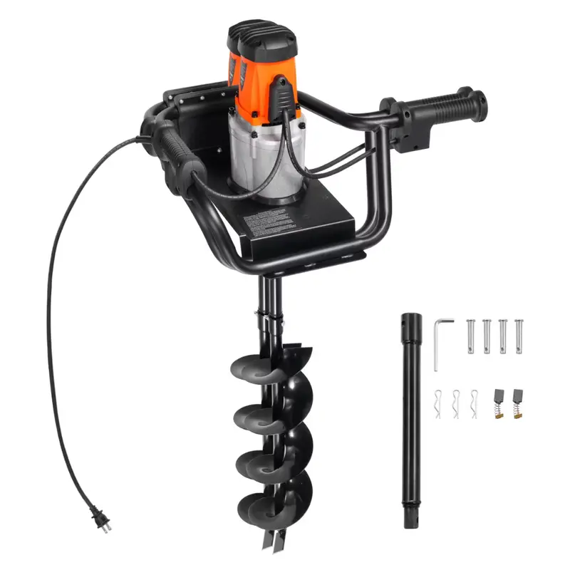 Vevor 5.71" 1500W 140 Rpm Electric Post Hole Digger 1