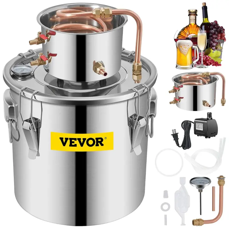 Vevor 8 Gal 30L Stainless Steel Alcohol Still Home Distiller Kit 1