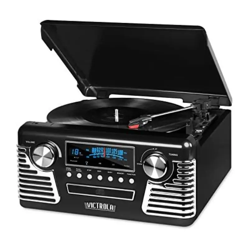 Victrola Retro 3-Speed Bluetooth Record Player & Multimedia Center 1