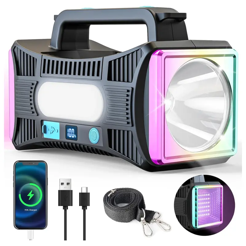 Vidome Rechargeable Led Spotlight Flashlight 1