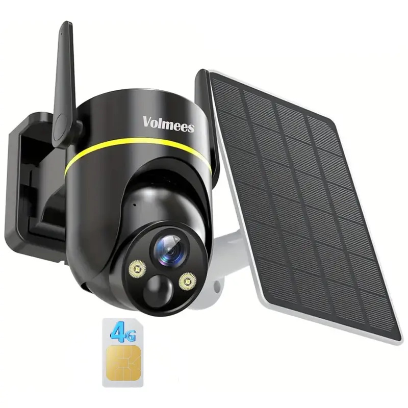Volmees Outdoor 4G Lte Solar Security Camera 1