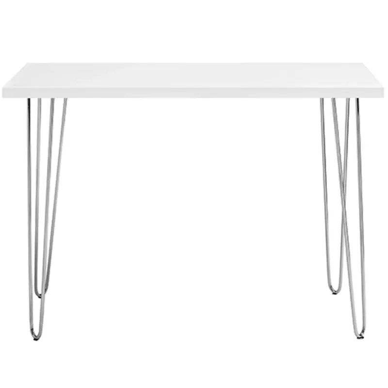 Walker Edison 42" Mid Century Hairpin Wood Writing Desk 1