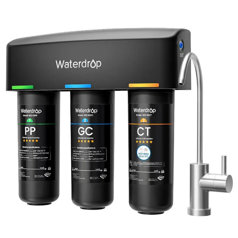 Waterdrop Tsb 3-Stage High Capacity Under Sink Water Filter 1