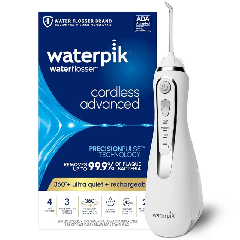 Waterpik Cordless Rechargeable Portable Water Flosser (5 Colors) 1