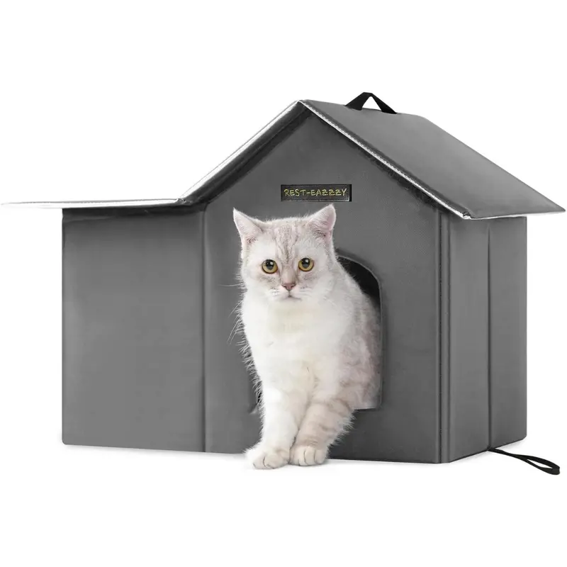 Weatherproof Insulated Outdoor Cat House 1