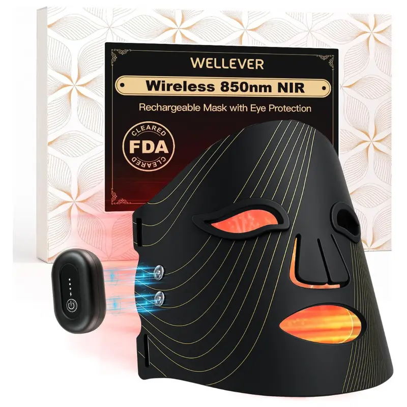 Wellever Wireless Led Red Light Therapy Mask For Face 1