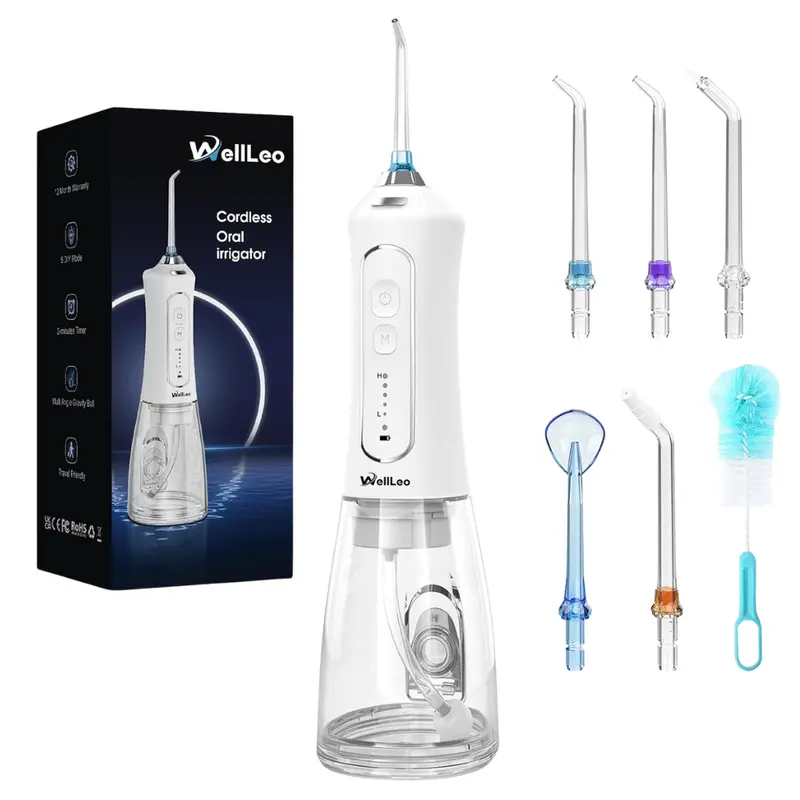 Wellleo 300Ml Cordless Rechargeable Water Flosser 1