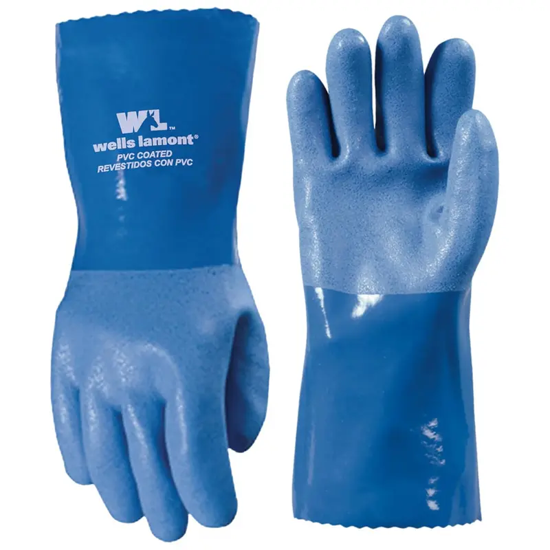 Wells Lamont Heavy Duty Rubber Gloves With Pvc Coating 1