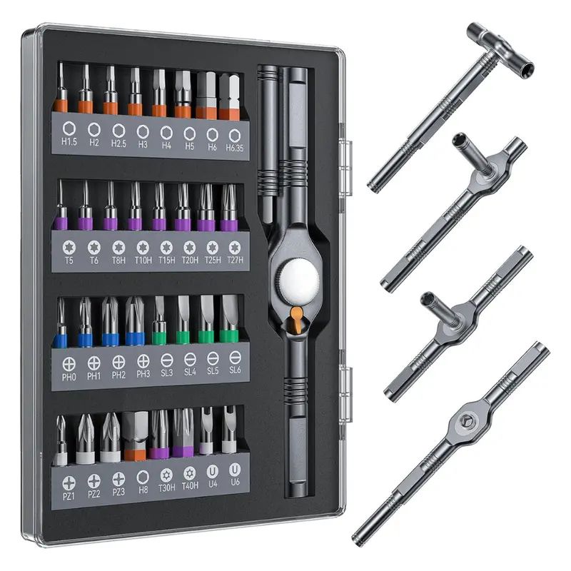 Wesdut 2026 Upgrade 32In1 T Handle Magnetic Ratchet Screwdriver Set 1