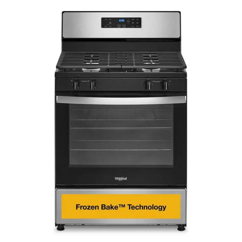 Whirlpool 30" 4 Burner Freestanding Gas Range In. Stainless Steel 1
