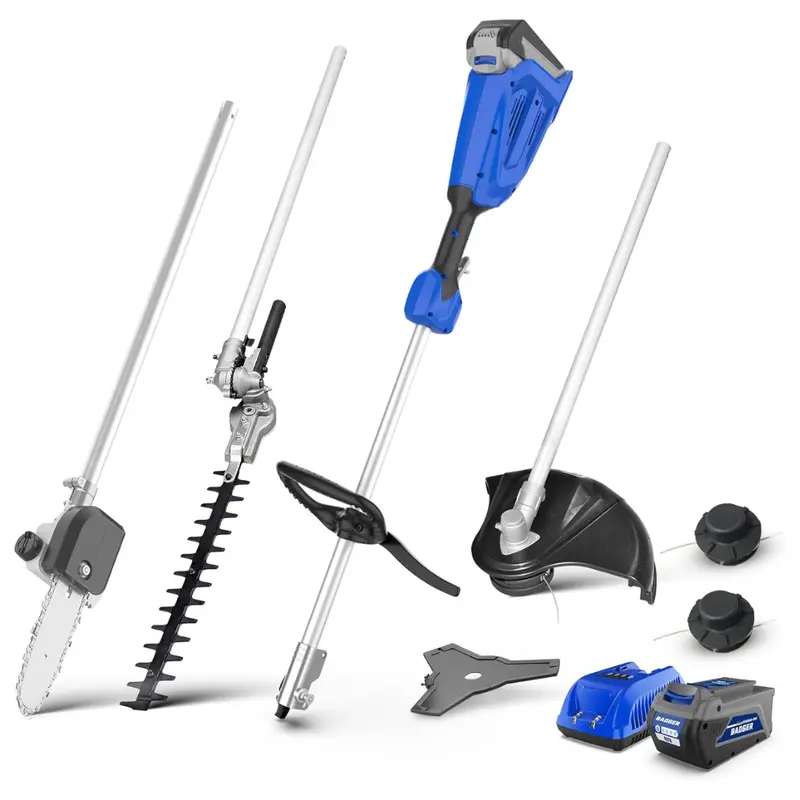 Wild Badger 40V 4-In-1 Brushless Weed Wacker W/ Battery & Charger 1