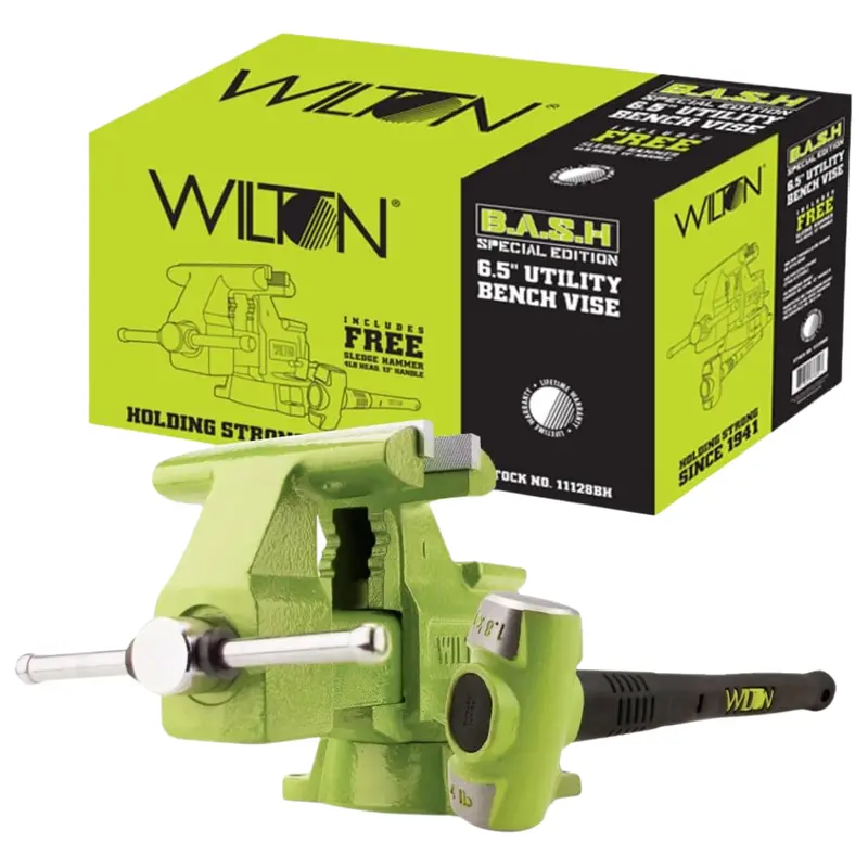 Wilton Special Edition B.A.S.H 6-1/2" Utility Vise & 4 Lb. Sledge Hammer 1