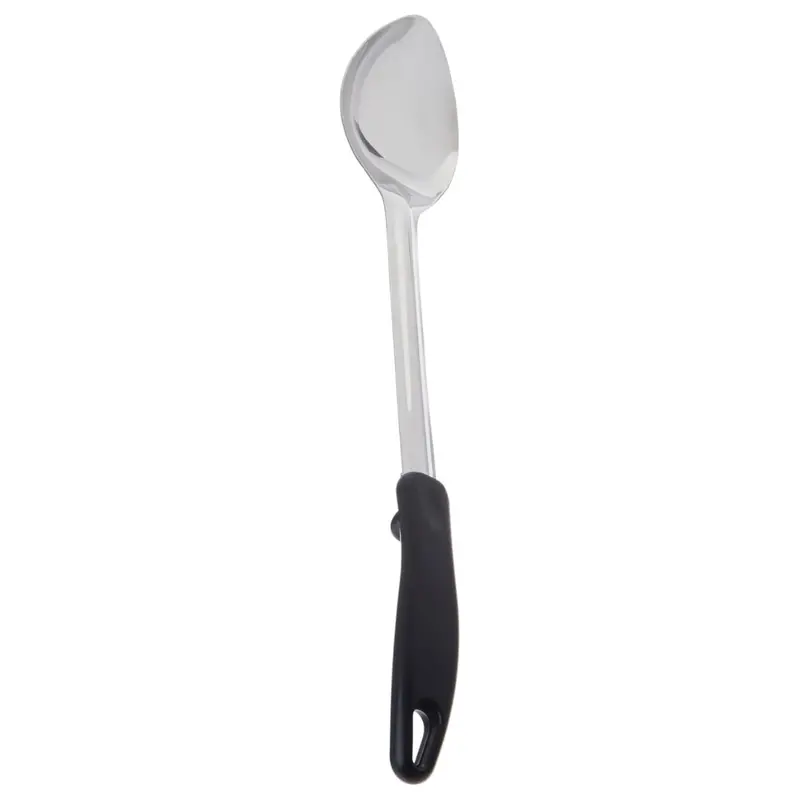 Winco 15" Stainless Steel Solid Basting Spoon 1