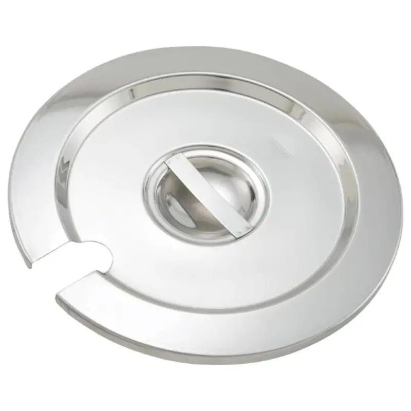 Winco 4.0-Quart Stainless Steel Inset Cover 1