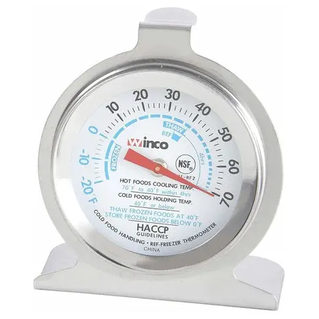 Winco Dial Fridge/Freezer Thermometer 1