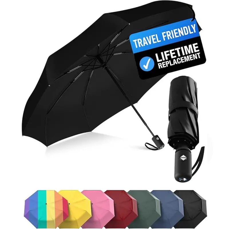 Windproof Compact Umbrella With Auto Open Close 1